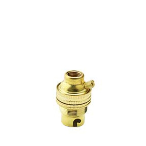 Portalampada in Ottone BA15d Filettato – Struttura Resistente | FAI 0092/15/F