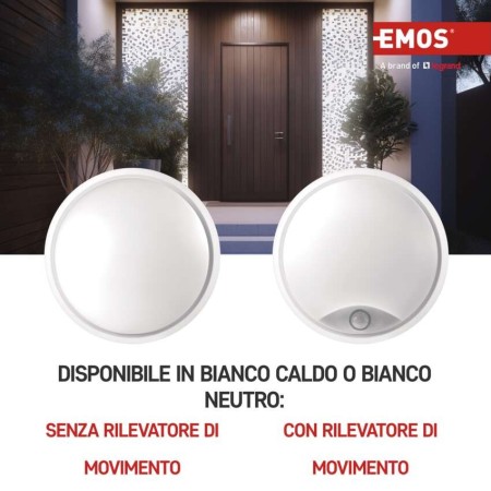 Plafoniera LED Zuri 14W IP54 Luce Neutra 4000K con Anelli Intercambiabili | Emos ZM3230