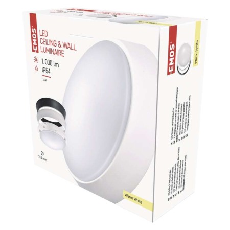 Plafoniera LED Zuri 14W IP54 con anelli intercambiabili bianco e nero, luce calda 3000K, design moderno per interni ed esterni Plafoniera LED Zuri 14W IP54 con anelli intercambiabili bianco e nero, luce calda 3000K, design moderno per interni ed esterni