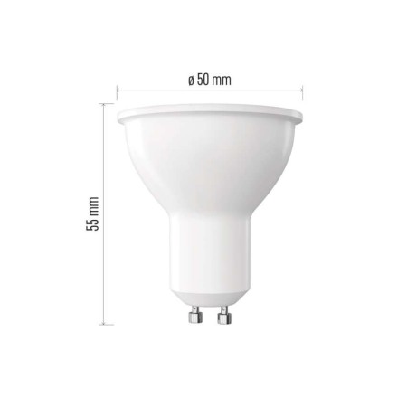 Lampadina LED GU10 3W (40W) Luce Neutra 4000K 535LM Classe A | EMOS ZQ8338