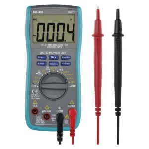 Multimetro digitale professionale EMOS MD-430 CAT III 600V vista frontale strumento misurazione elettrica 2