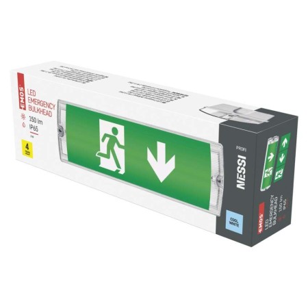 Lampada di Emergenza LED Nessi: 150 lm, 6.500K, IP65, 3h Autonomia, Garanzia 4 Anni | Emos ZN1110