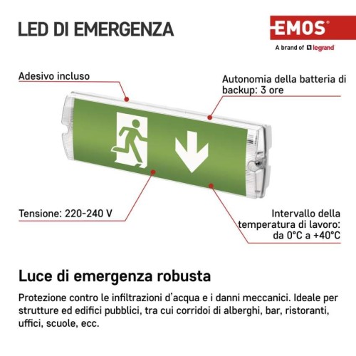 Lampada di Emergenza LED Nessi: 150... Lampada di Emergenza LED Nessi: 150...