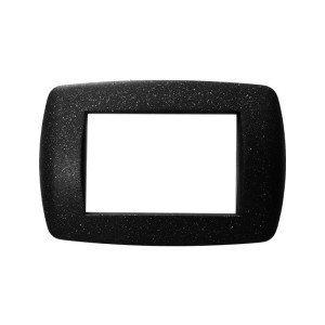 Placca Millennium 4 Moduli Nero Flash Serie ARC Marlanvil 7844.T.N