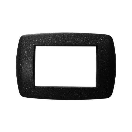 Placca Millennium 4 Moduli Nero Flash Serie ARC Marlanvil 7844.T.N