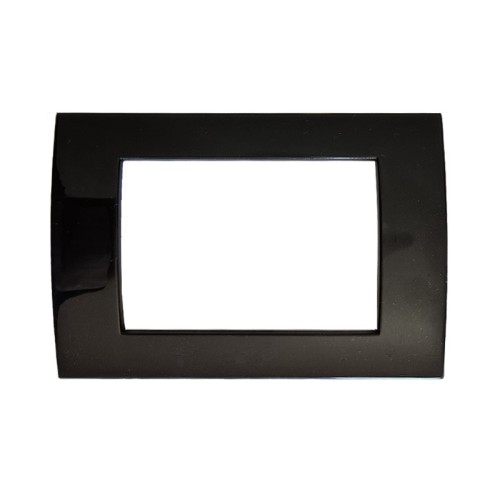 Placca 4 Moduli Nera Lucida Serie ARC Marlanvil 7834.T.NL