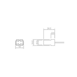 Portalampada G9 in Steatite con Cavi 25cm per Lampade Alogene 2