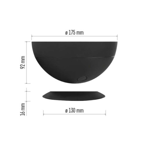 Lampada LED Ambientale Smart Nera 7W... Lampada LED Ambientale Smart Nera 7W...
