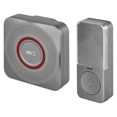 Campanello Senza Fili Smart Argento | WiFi, Notifiche Smartphone, 52 Suonerie | EMOS P5735SS