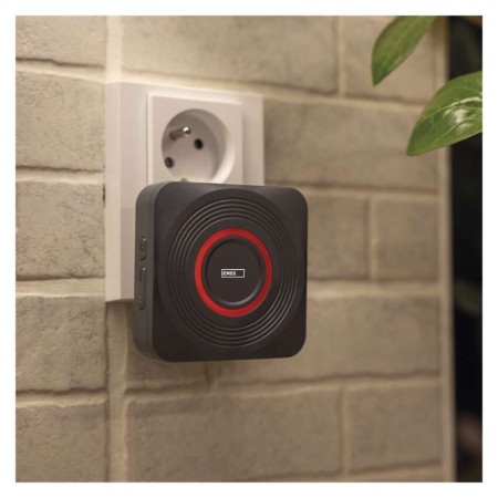 Campanello Senza Fili Smart Argento | WiFi, Notifiche Smartphone, 52 Suonerie | EMOS P5735SS