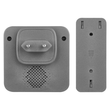Campanello Senza Fili Smart Argento | WiFi, Notifiche Smartphone, 52 Suonerie | EMOS P5735SS