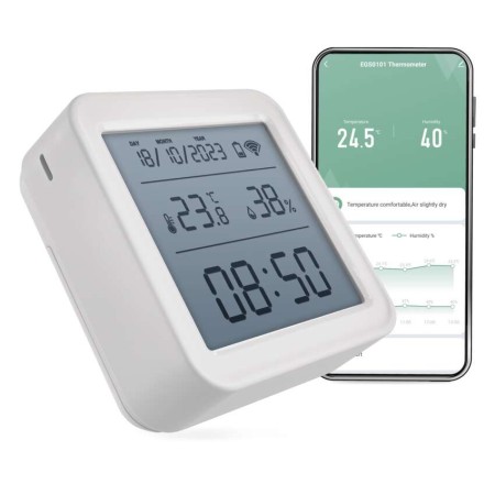 Termometro Digitale Wireless GoSmart  ZigBee | Sistema Smart Home | Emos EGS0101