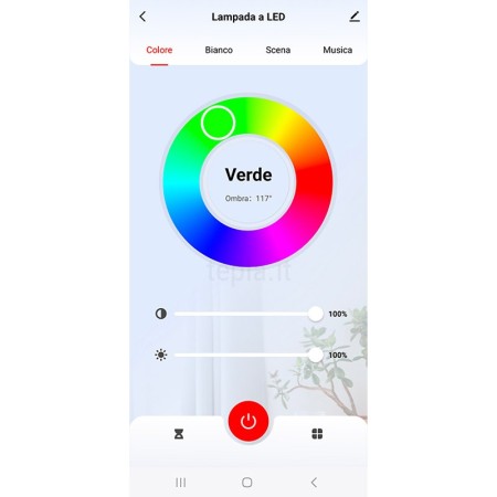 Lampada LED Ambientale Smart Nera 7W | Illuminazione RGB+CCT, Ritmo Musicale, Timer | EMOS ZCW11BR