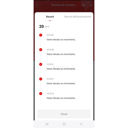 Sensore di Movimento PIR WiFi GoSmart IP-2210Z | Rilevamento Smart, Creazione Scenari, Notifiche in Tempo Reale | EMOS H5020