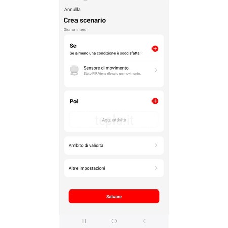 Sensore di Movimento PIR WiFi GoSmart IP-2210Z | Rilevamento Smart, Creazione Scenari, Notifiche in Tempo Reale | EMOS H5020