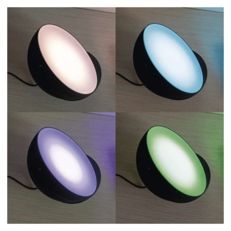 Lampada LED Ambientale Smart Nera 7W | Illuminazione RGB+CCT, Ritmo Musicale, Timer | EMOS ZCW11BR
