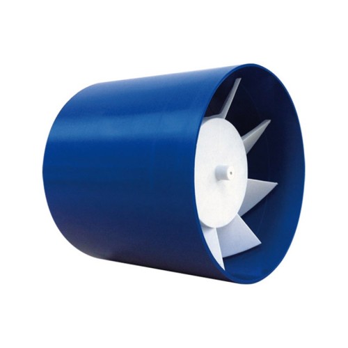 Aspiratore canalizzabile sale riunioni ETESI 100mm tubolare blu LUX450