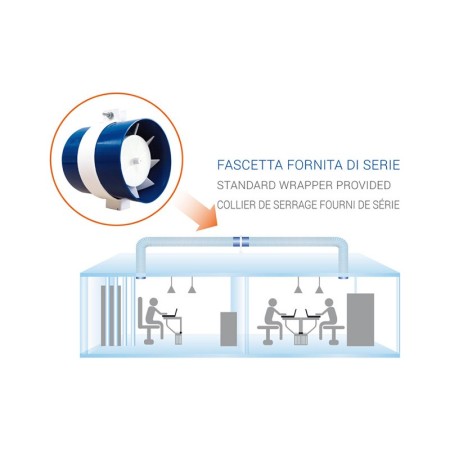 Aspiratore Assiale da Incasso ETESI 100 ad Espulsione Diretta | LUX 450