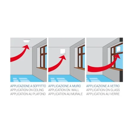 Aspiratore Bagno Bianco Design 100mm 100m³/h | LUX304 LEVANTE