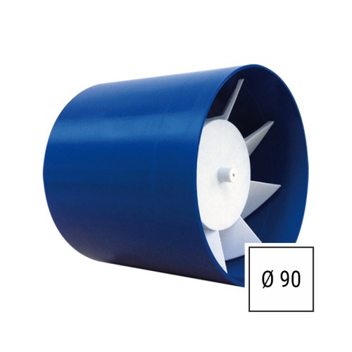 Aspiratore assiale ETESI 90 compatto con diametro ridotto per installazioni in spazi limitati