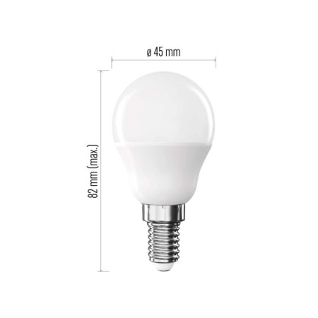 Lampadina LED Sfera E14 9.4W (60W) 806lm Luce Naturale 4000K | Emos ZL1F43