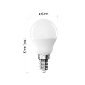 Lampadina LED sfera E14 5.5W con luce naturale 4000K e attacco piccolo a basso consumo energetico 2