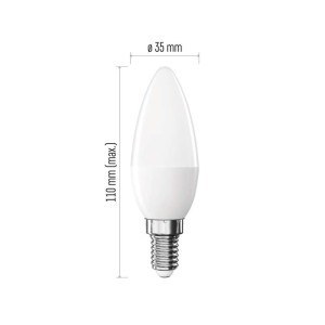 Lampadina LED oliva E14 9.4W con luce naturale 4000K e attacco piccolo a basso consumo energetico 2