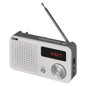 Radio portatile EMOS E0086 con sintonizzatore digitale FM e lettore MP3 da USB e microSD