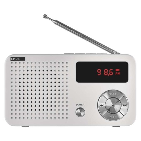 Radio portatile FM con lettore multimediale USB e microSD | EMOS E0086