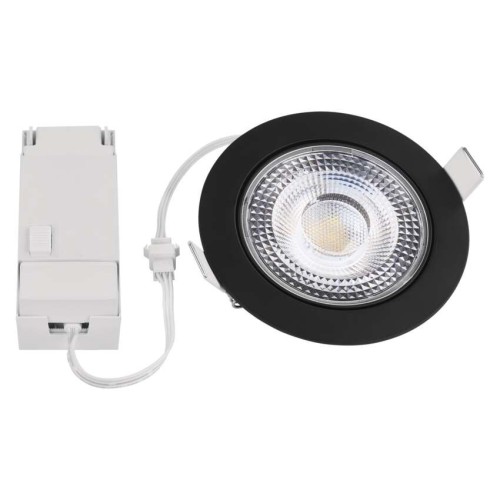 Faretto da incasso nero GERI CCT 6,5W... Faretto da incasso nero GERI CCT 6,5W...