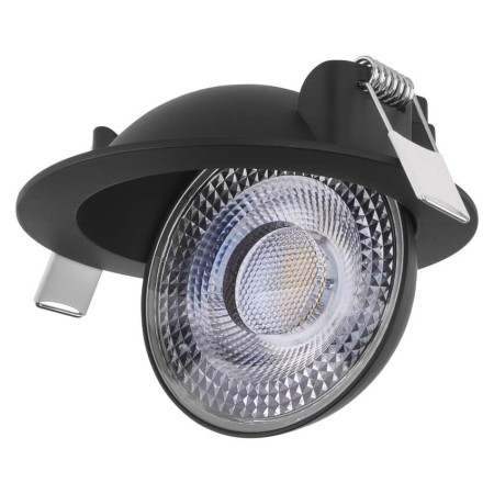 Faretto da incasso nero GERI CCT 6,5W 780lm orientabile e dimmerabile con 3 temperature colore | Emos ZV1161