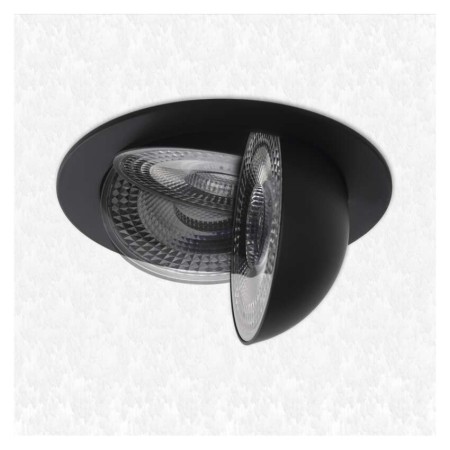 Faretto da incasso nero GERI CCT 6,5W 780lm orientabile e dimmerabile con 3 temperature colore | Emos ZV1161