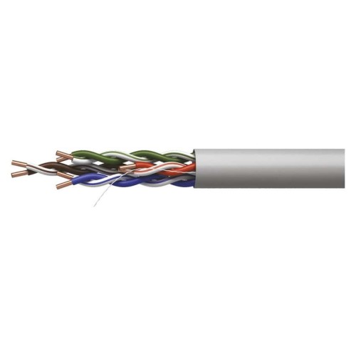 Cavo di rete UTP Cat5e 305m con conduttori CCA e guaina PVC grigio EMOS S9128