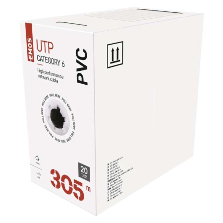 Cavo di Rete UTP Cat6 305m PVC Rame, 1Gbps, CPR Eca | EMOS S9131