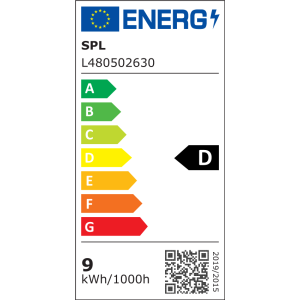 Lampadina LED PLC G24q 4 pin 9W vetro T34x168mm luce calda 3000K sostituisce fluorescente 26W 2