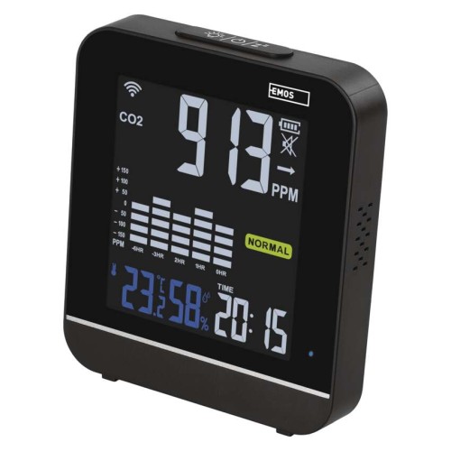 Monitor qualità aria WiFi EMOS GoSmart E30300 con rilevatore CO2, temperatura e umidità
