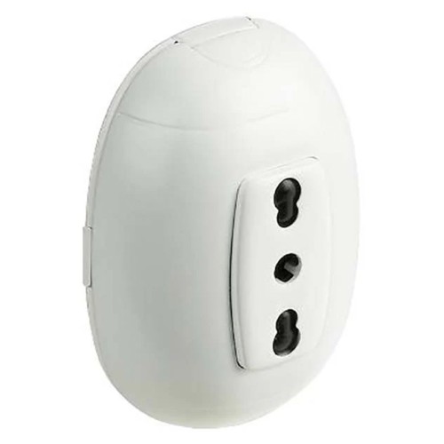 Presa da parete Oval BTicino bipasso 10/16A bianca SP80BF