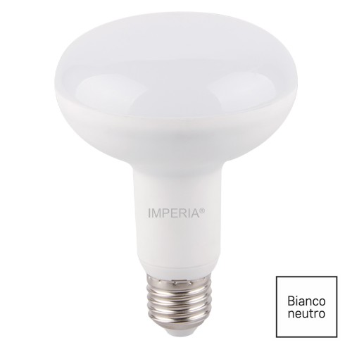 Lampadina LED riflettore R80 IMPERIA 209141 attacco E27 12W luce neutra 4000K 960 lumen