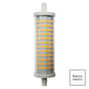 Lampada LED lineare R7S IMPERIA 213261 19W 2500lm 4000K con attacchi disassati per faretti con spazio limitato 2