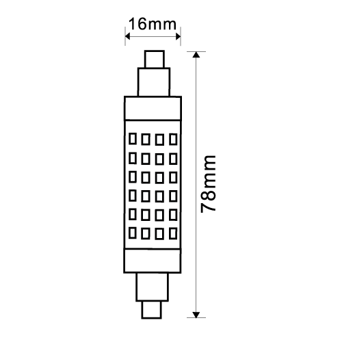 Lampadina LED Lineare R7S 8.5W 1050lm... Lampadina LED Lineare R7S 8.5W 1050lm...