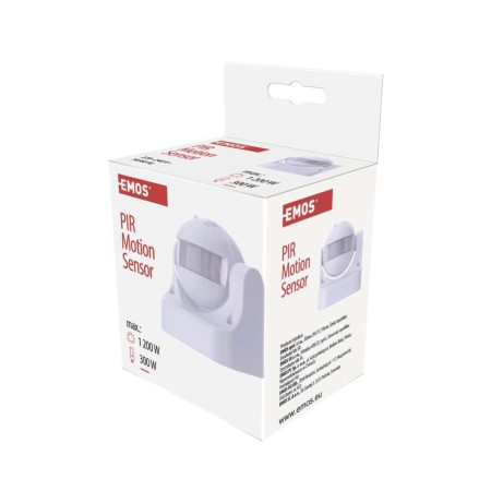 Sensore di Movimento Infrarossi PIR Bianco: Automazione Illuminazione | Emos G1120