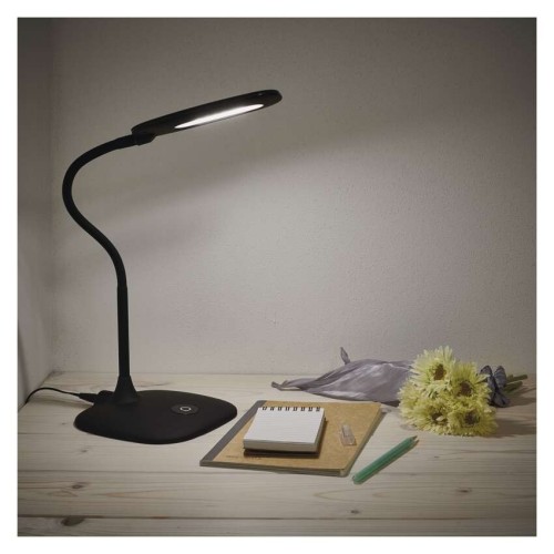 Lampada da tavolo LED STELLA nera dimmerabile con collo flessibile | Z7602B