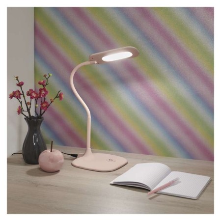Lampada da tavolo LED STELLA rosa dimmerabile con collo flessibile | Z7602P