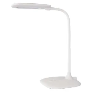 Lampada da scrivania bianca STELLA EMOS Z7602W 400 lumen touch collo flessibile 2