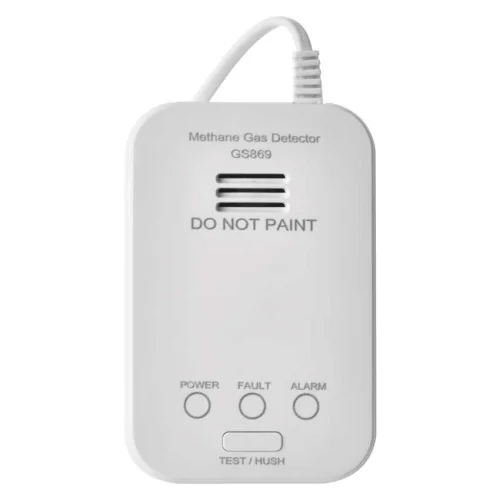 ista frontale rilevatore gas EMOS GS869 con led allarme e tasto TEST