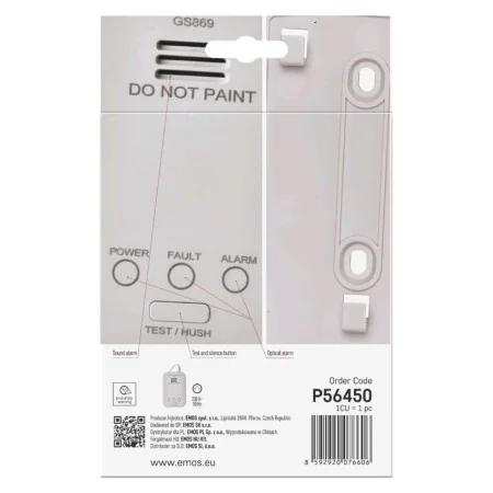 Retro Confezione rilevatore gas EMOS GS869 230V