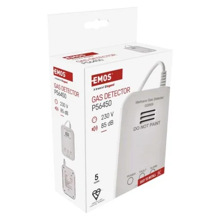 Rilevatore di Gas GS869 Metano GPL Certificato EN 50194 Allarme 85dB | EMOS P55450