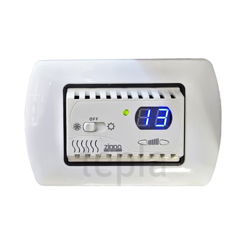 Termostato Digitale da Incasso per Serie Living Light Bianco | ZIPPO 0951