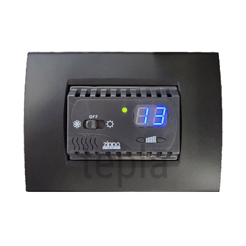 termostato digitale da incasso per scatole 503 (3 moduli), compatibile con placche della serie Living International