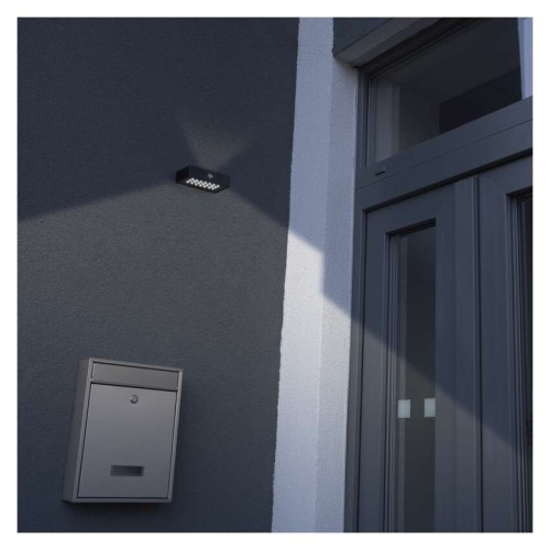 Applique Solare BRIXO LED Nero |... Applique Solare BRIXO LED Nero |...
